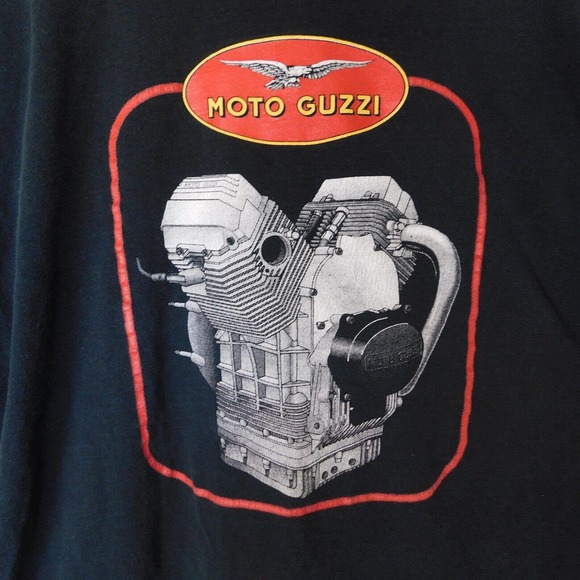 Vintage Moto Guzzi Wyoming Shirt Adult XL Biker Jackson Hole 90s Single Stitch - Picture 3 of 15